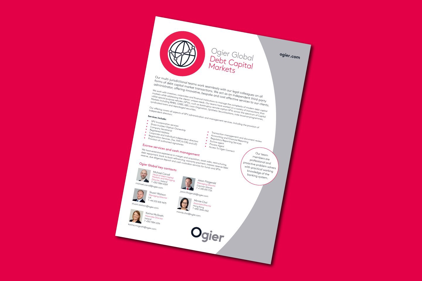 OGL Debt Capital Markets A4 Flyer English