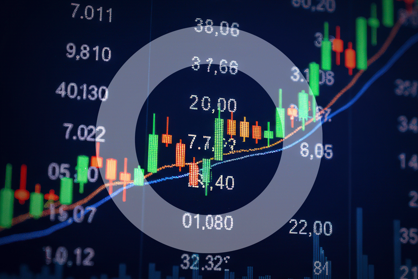 Digital graph with statistics