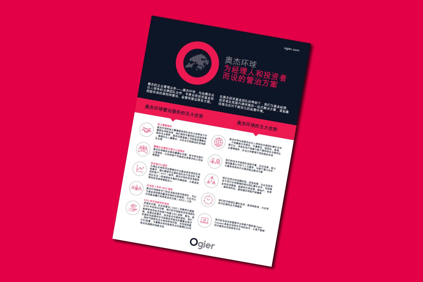 Factsheet Ogier Global Governance Services Simplified Chinese