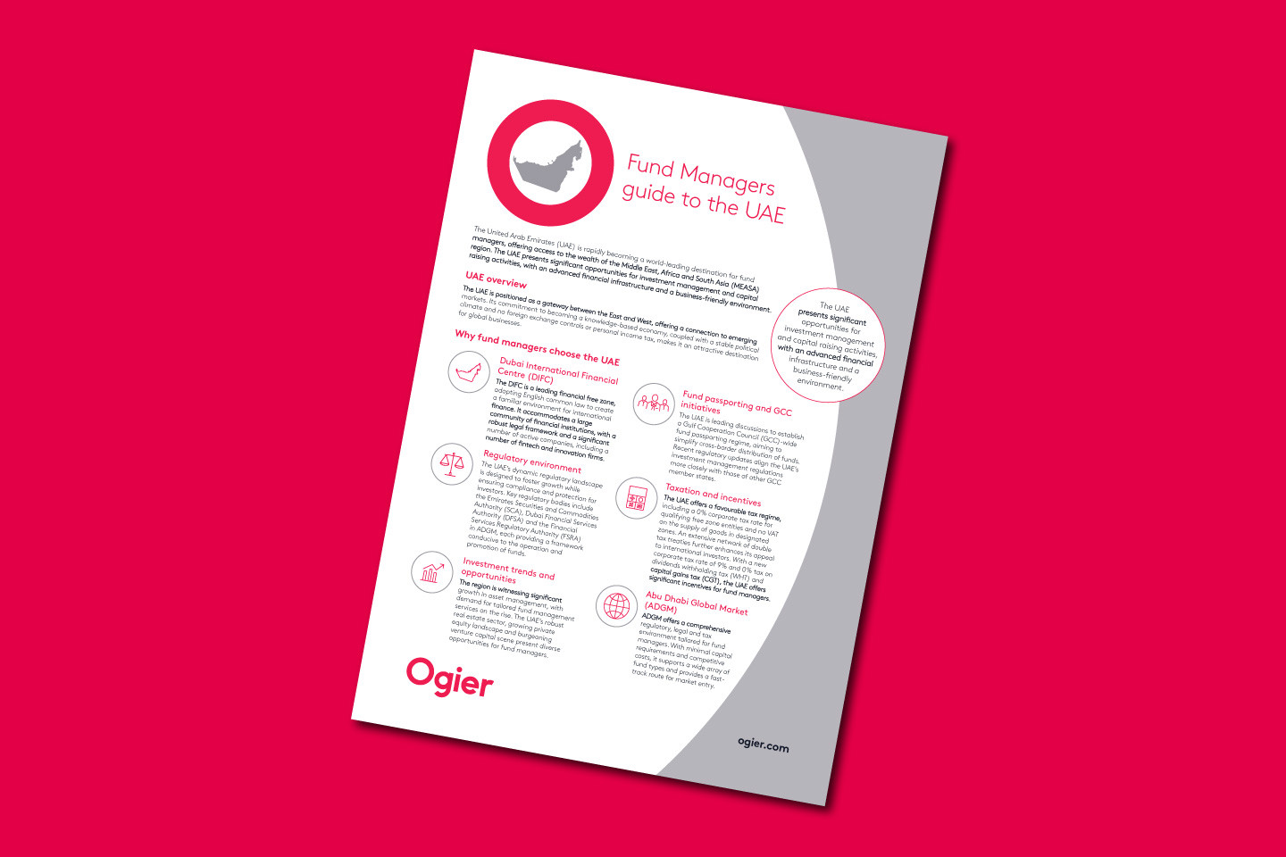 A front cover image of the fund managers guide to the UAE