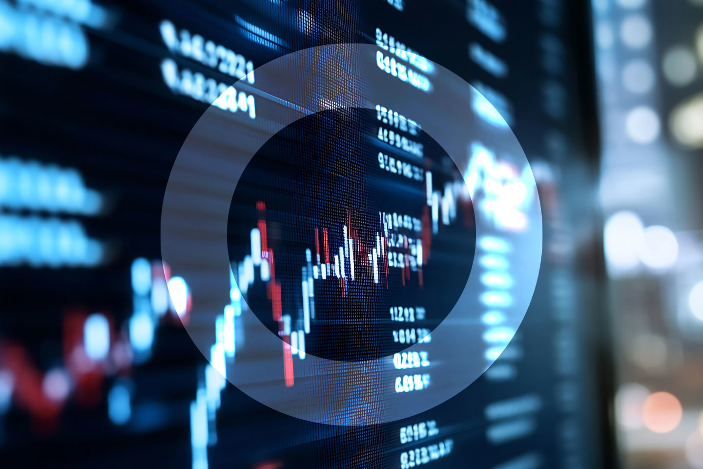 Stock trading graph image