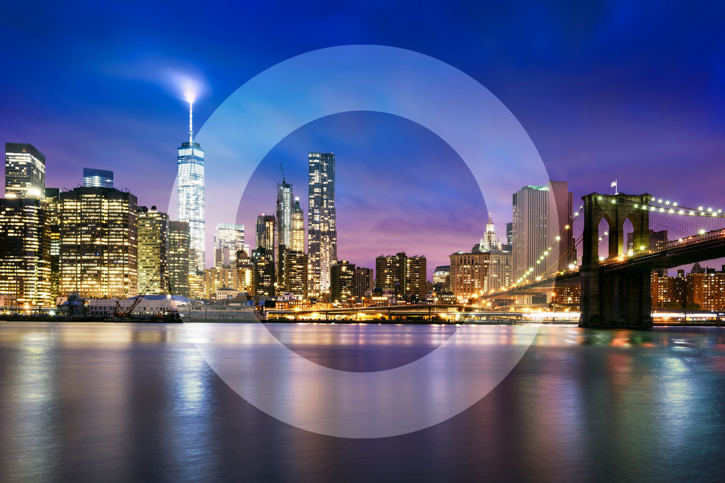 New York skyline with Ogier O