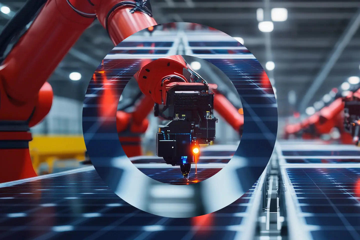 Robot Arm Being Used In A Factory