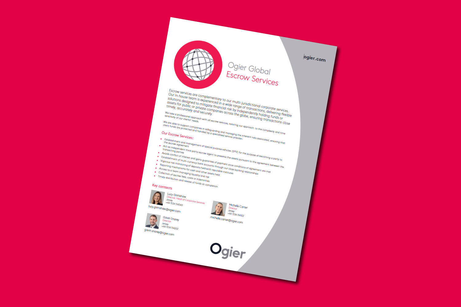 Factsheet Ogier Global Escrow Services