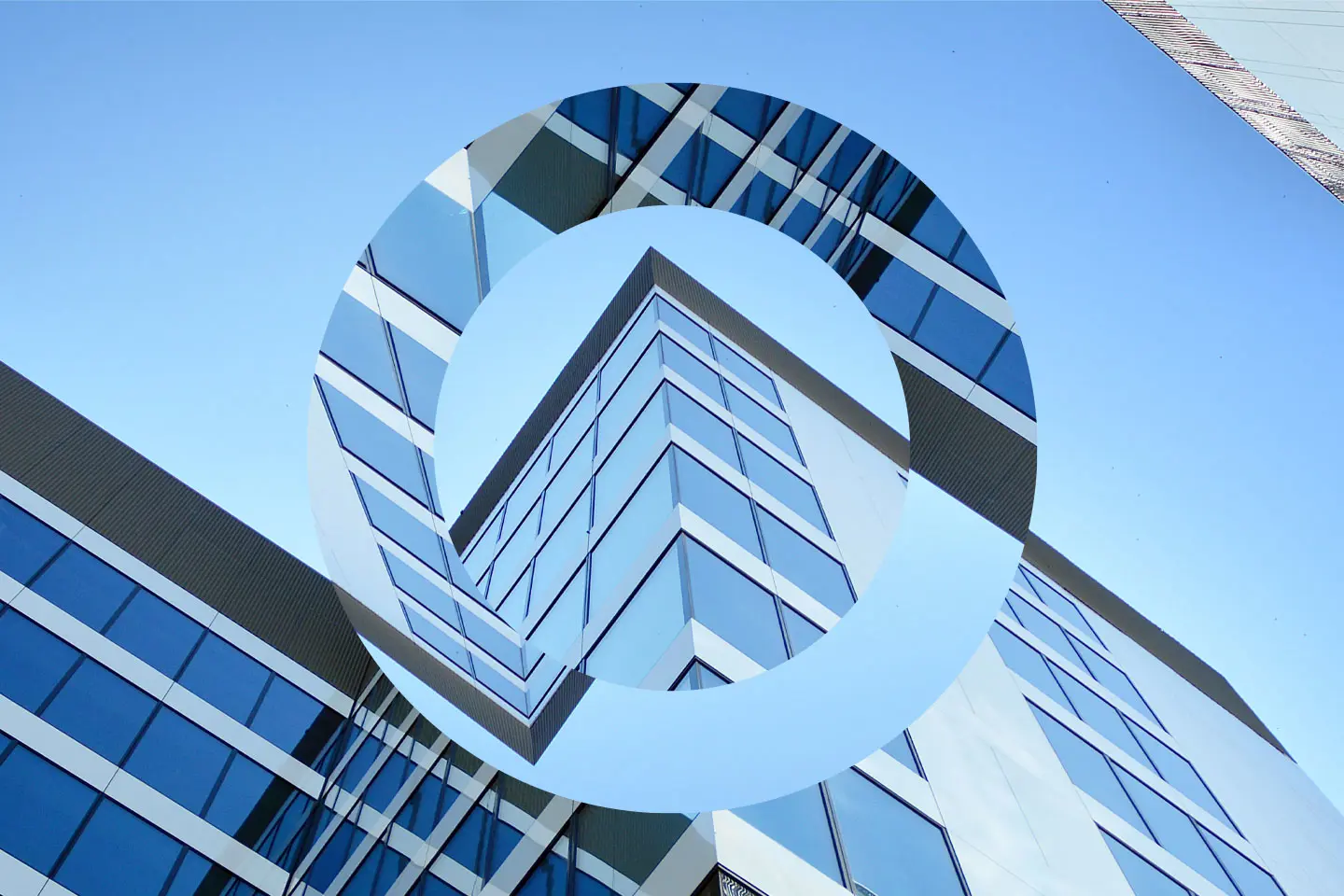 Office Building With Brand Overlay