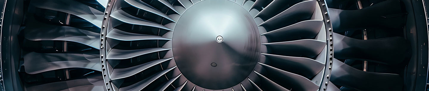 Dark Grey Airplane Turbine