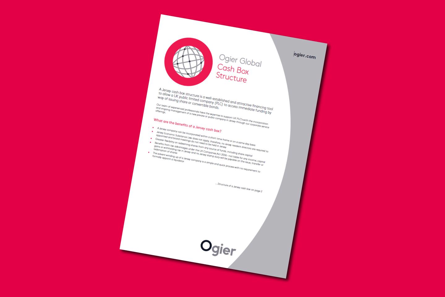 Factsheet Ogier Global Cash Box Structures