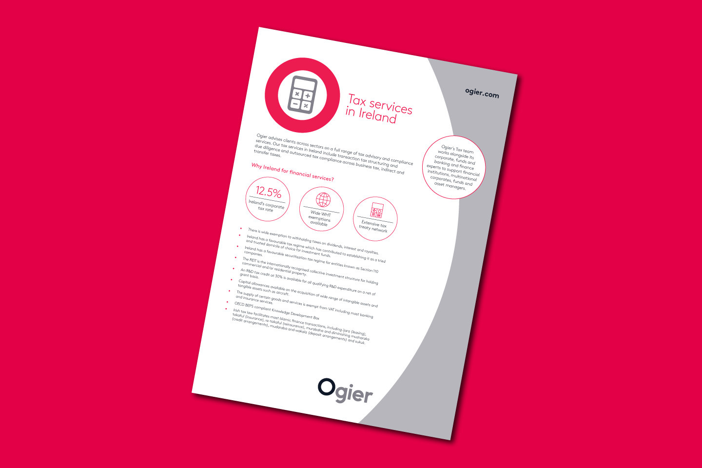 Tax Services In Ireland A4 Flyer Featured Image