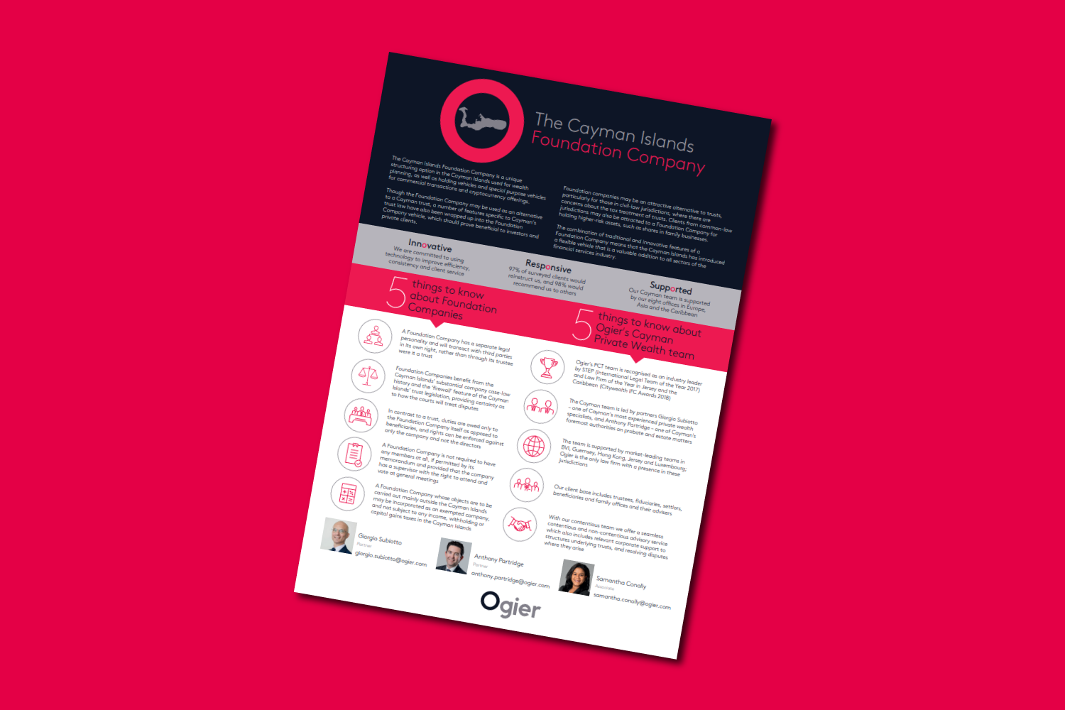 At a Glance Guide to The Cayman Islands Foundation Company Ogier