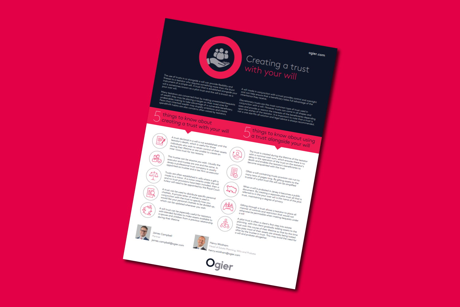 Factsheet Creating Trust With Your Will 5 Things