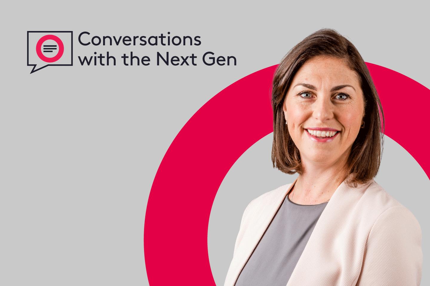 Conversations with the Next Gen featuring Josephine Howe with the Ogier logo behind