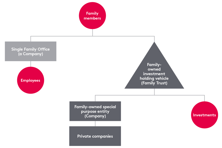 diagram of family office structure in Hong Kong