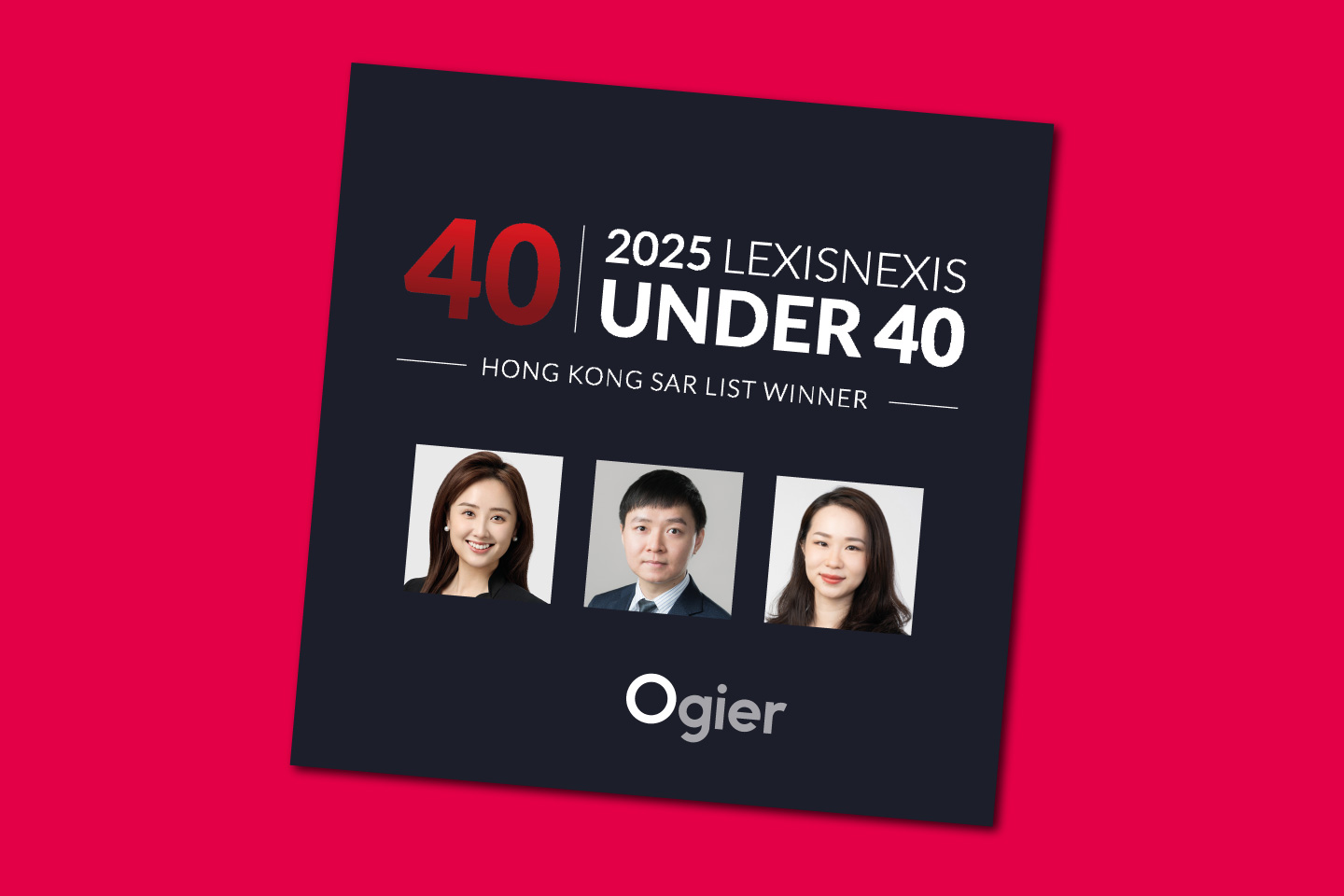 Three partners in LexisNexis 40 Under 40 list for Hong Kong | Ogier