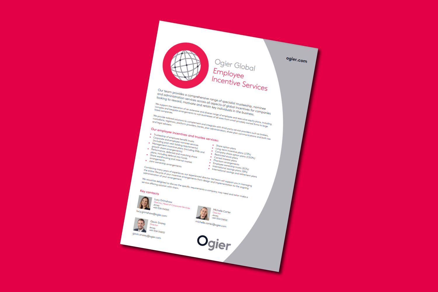 Factsheet Employee Incentives Corporate Services