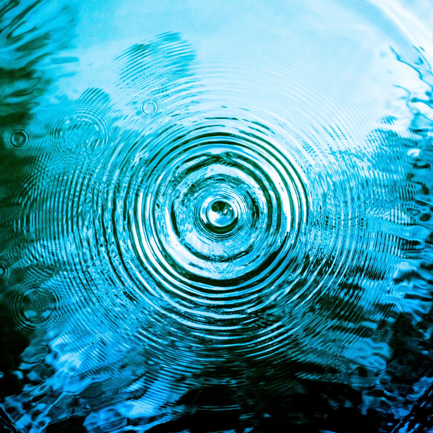 Water Rings Image Aerial